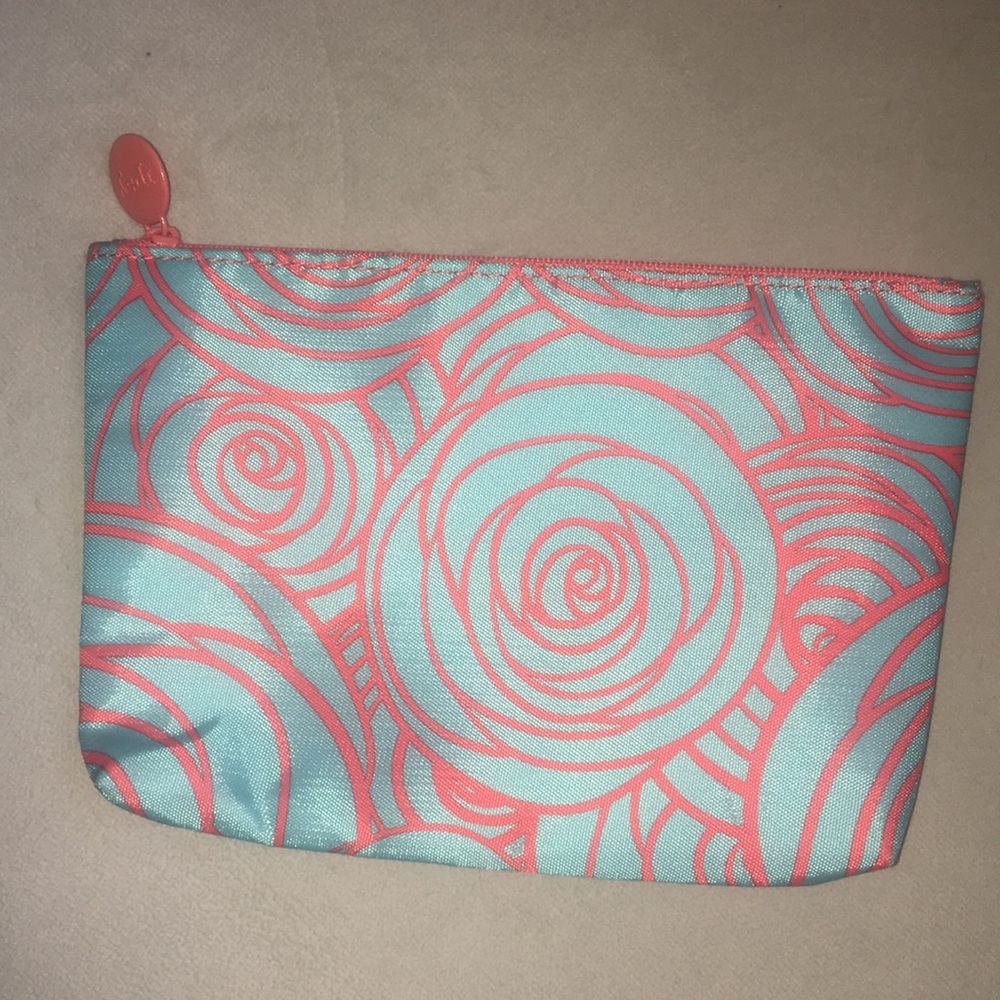 Orange and Blue Rose Ipsy Clutch